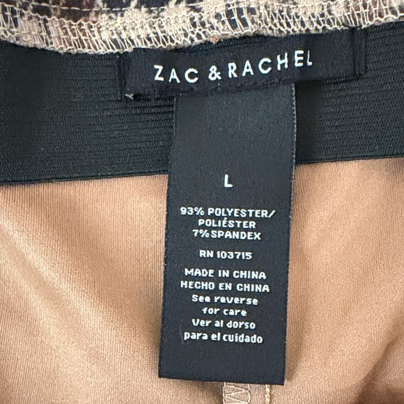 Zac & Rachel Plaid Pants - Brown and Black - Picture 3 of 4